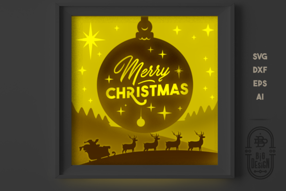 3D Christmas Giant Snowglobe Shadow Box: Integrating Digital Assets into Creative Workflows