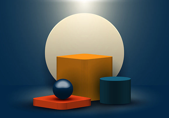 3D Geometric Product Shelf Standing: Elevating Your Visual Storytelling