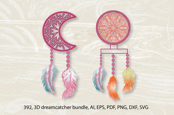 3D Hanging Layer Dreamcatcher Bundle Evaluation
