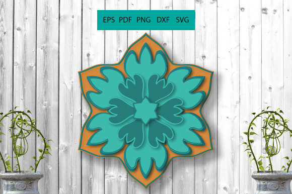 3d Moms Decorative Layer Mandala SVG13