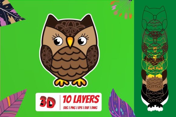 3D Owl SVG Cut File: The Ultimate Digital Asset for Creative Projects
