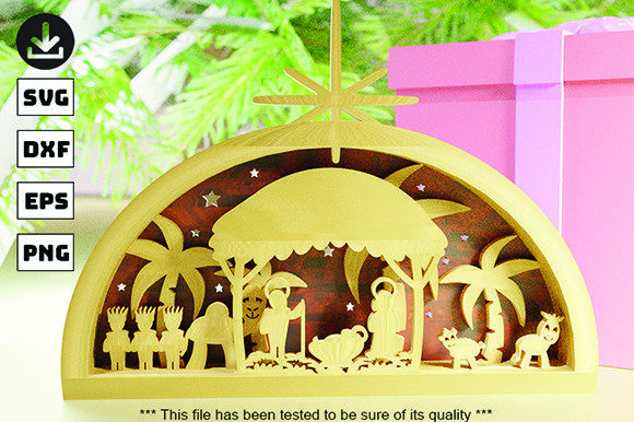 Christmas CRIB 3D Svg: A Versatile Digital Asset