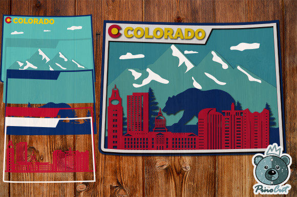 Colorado, 3D Layered Tropical: A Practical CNC and Laser Cutting Resource