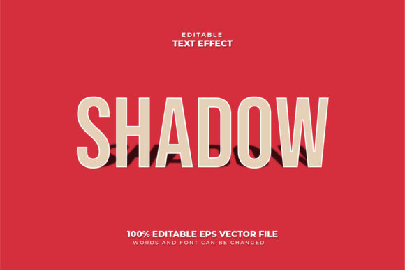 Shadow 3D Text Effect: Editable Vector Design for Creators