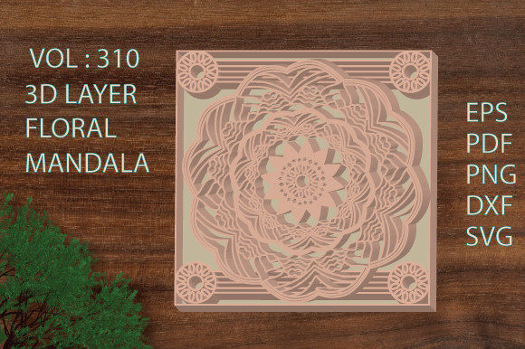 Unleash Creativity with the Mother's Day 3D Floral Layered Mandala for KDP Interiors