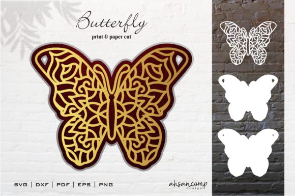 Unlocking Creative Potential with the Butterfly Vector Mandala SVG 3D Layered Design