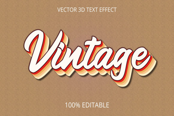 Vintage 3D Text Effect: Timeless Style for Modern Projects