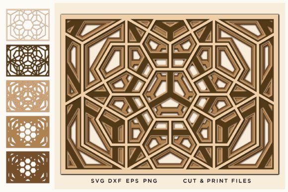 Wall Art Grille, Wall Art 3D, Hexagon